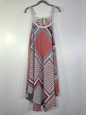 ARATTA SILENT JOURNEY BOHO PATCHWORK ASYMMETRICAL DRESS.